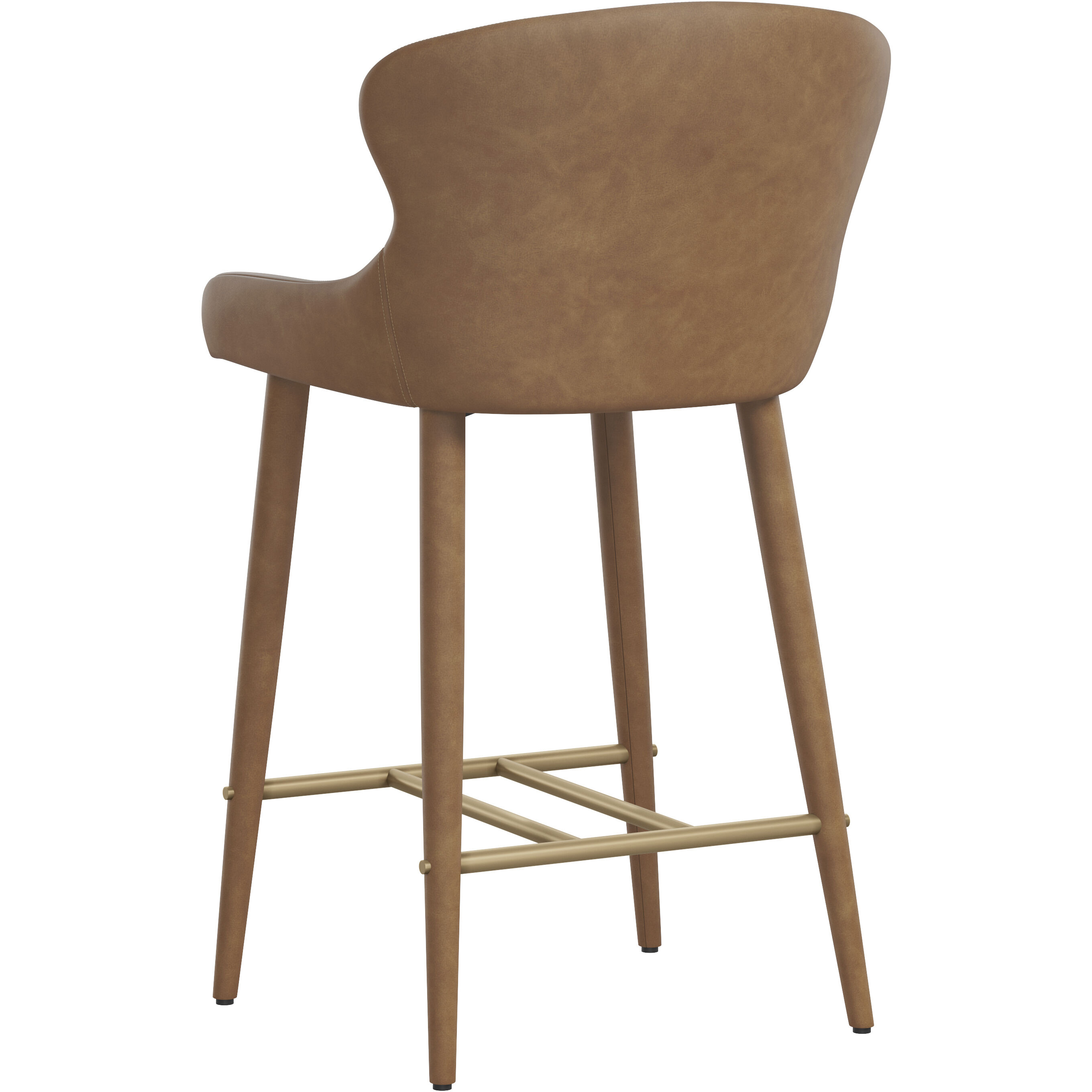 Evora 36.75 inch Milliken Cognac Counter Stool